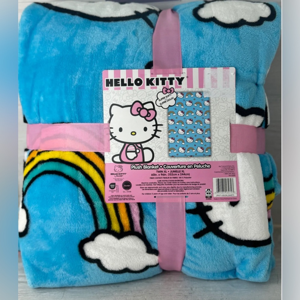 HELLO KITTY BLUE BLANKET